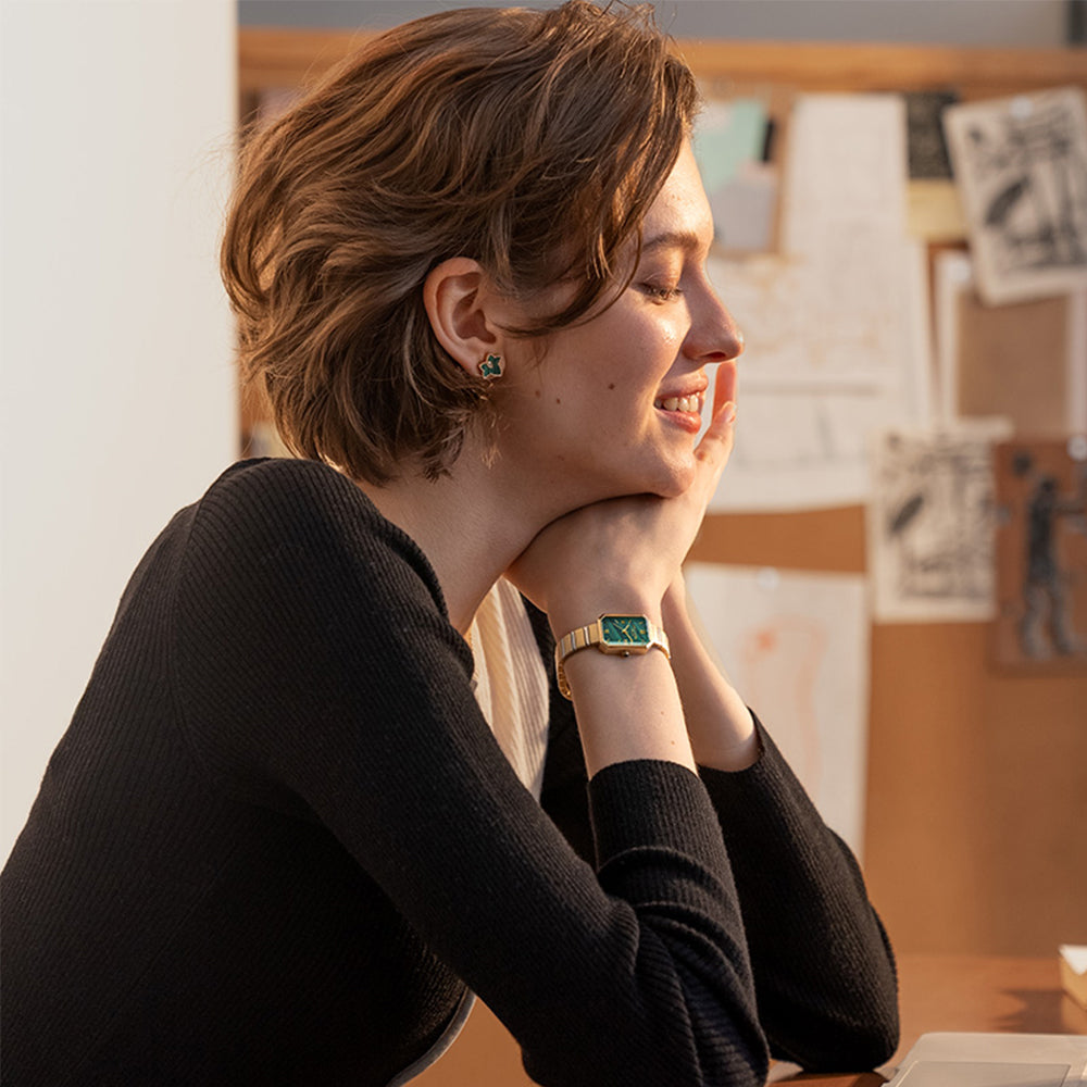 Golden Malachite Watch