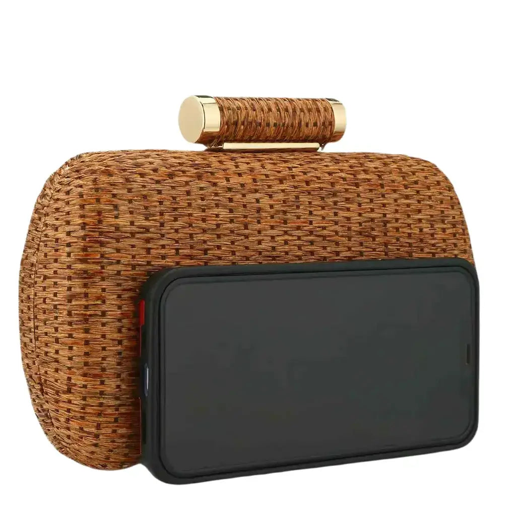 Secret White Straw Bag