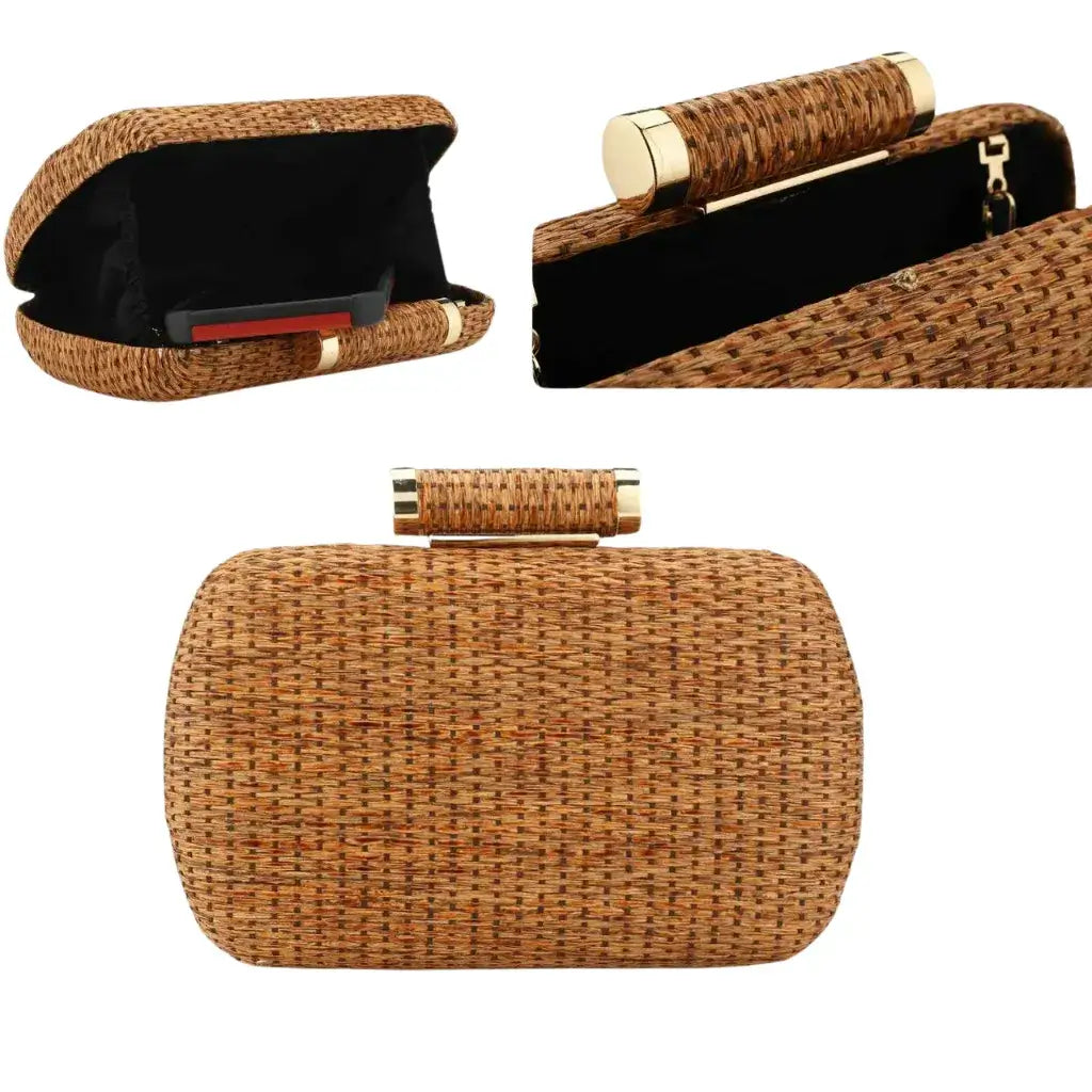 Secret White Straw Bag