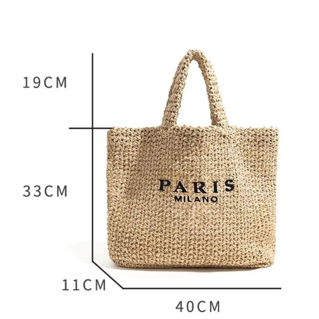 Paris Straw Tote