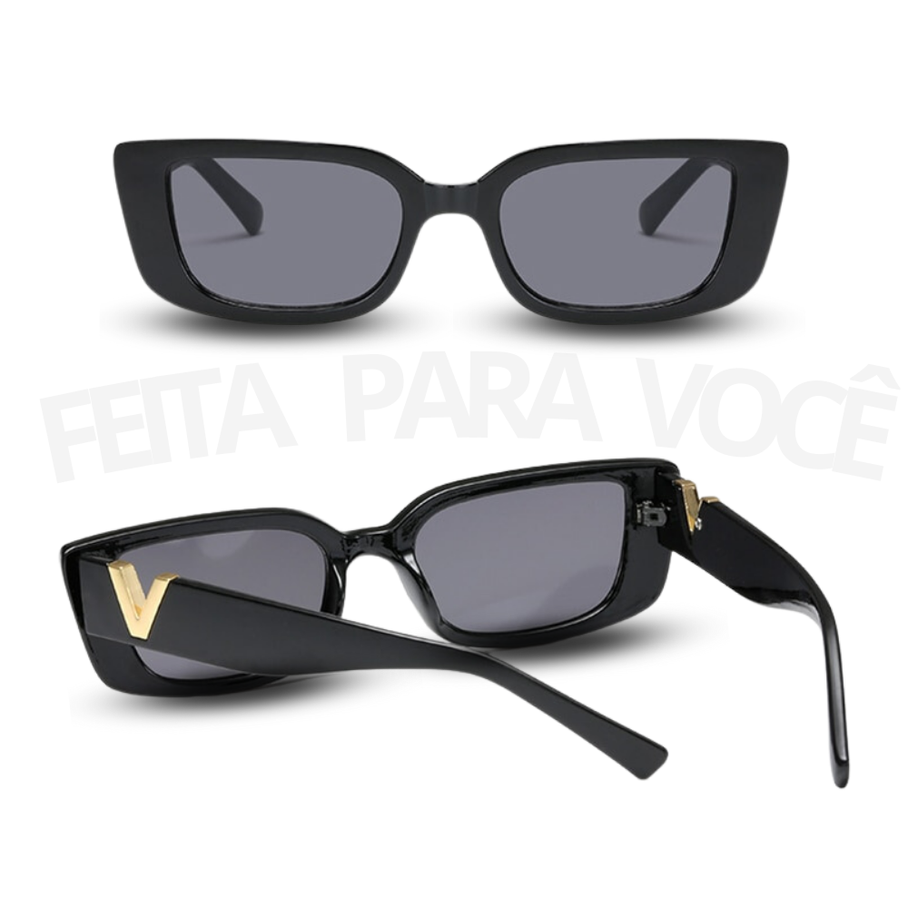Retro Vintage Rectangular Sunglasses