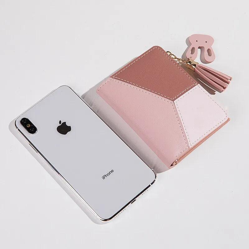 Women’s Genuine Leather Embroidered Wallet – Puffer Lilie