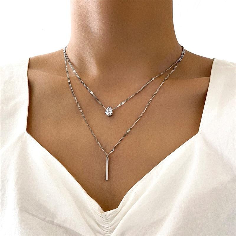Resilience Zirconia Crystal Necklace