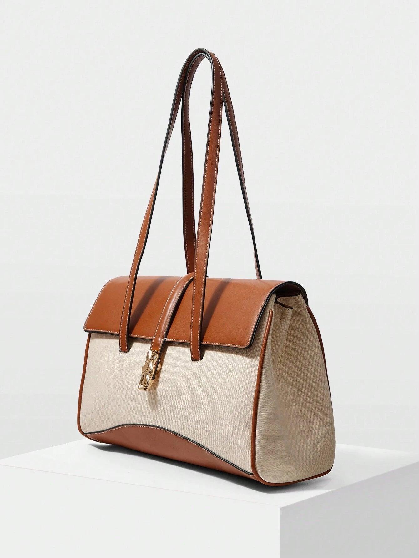 . Roma Two-Tone Flap Women’s Shoulder Bag