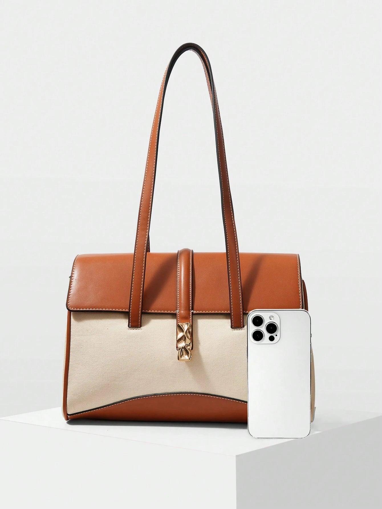 . Roma Two-Tone Flap Women’s Shoulder Bag