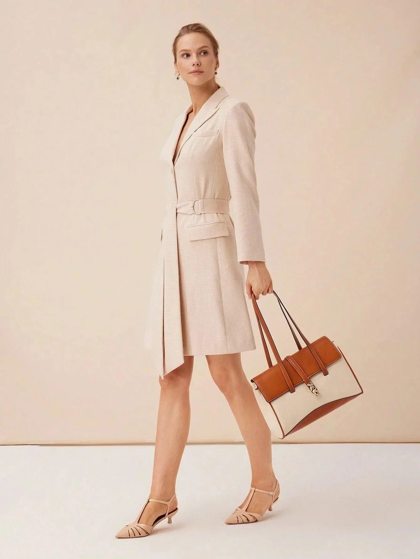 . Roma Two-Tone Flap Women’s Shoulder Bag