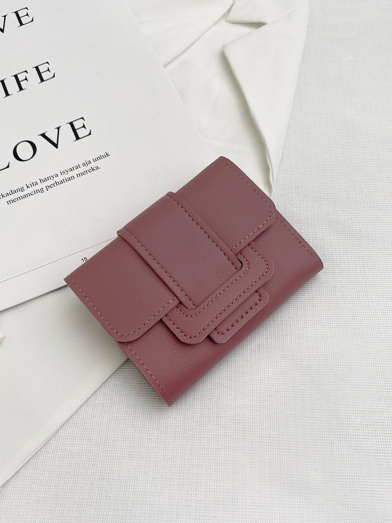 Textured Tri-fold Wallet - Sophistica