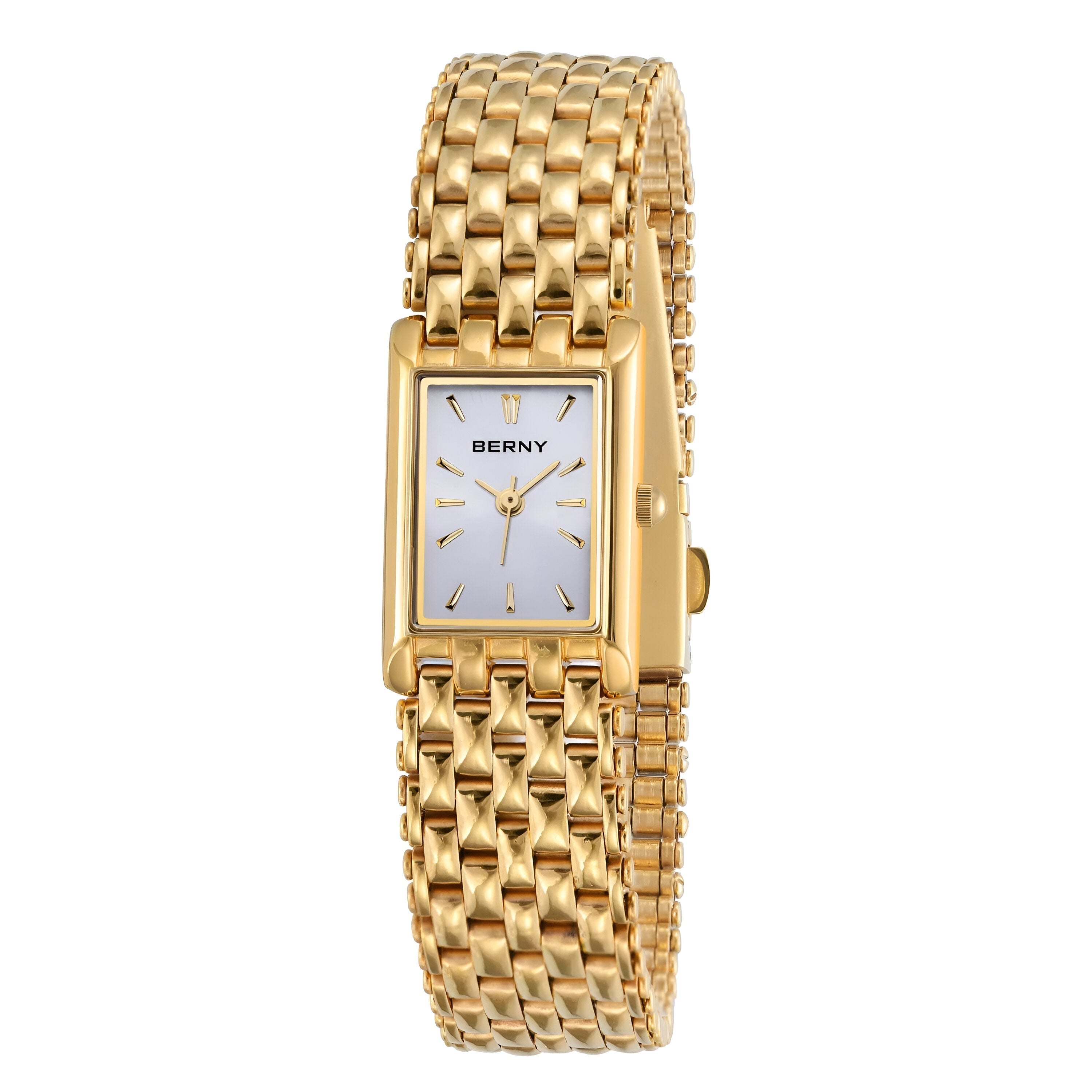 Golden Women’s Watch BERNY – Waterproof with Gift Box